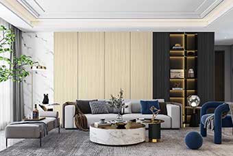 玉林轻奢风格-客厅