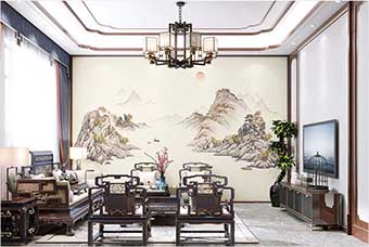 玉林森佰汇航空纤维墙咔（巴山蜀水）