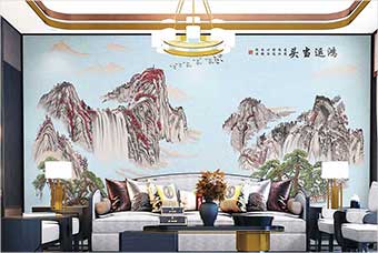 玉林森佰汇航空纤维墙咔（鸿运当头）